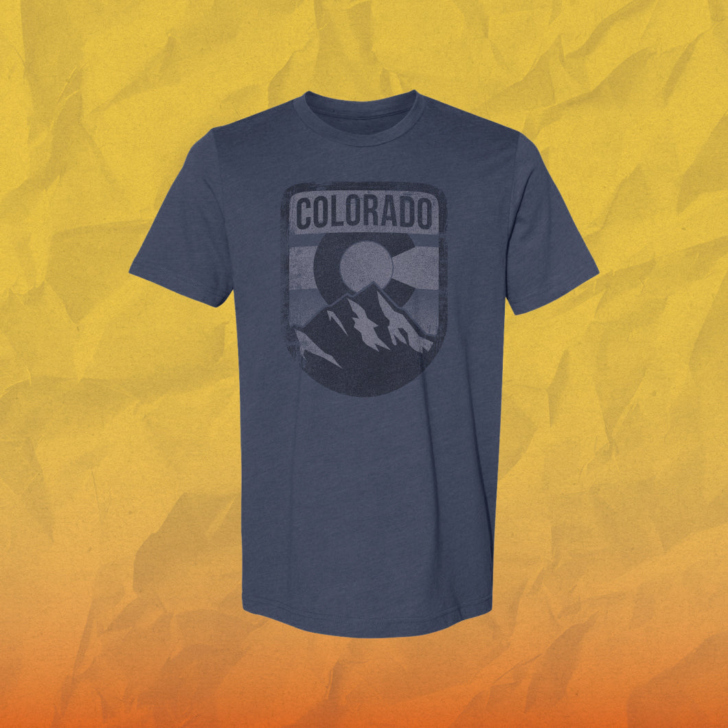 Tonal Blue Shield Tee